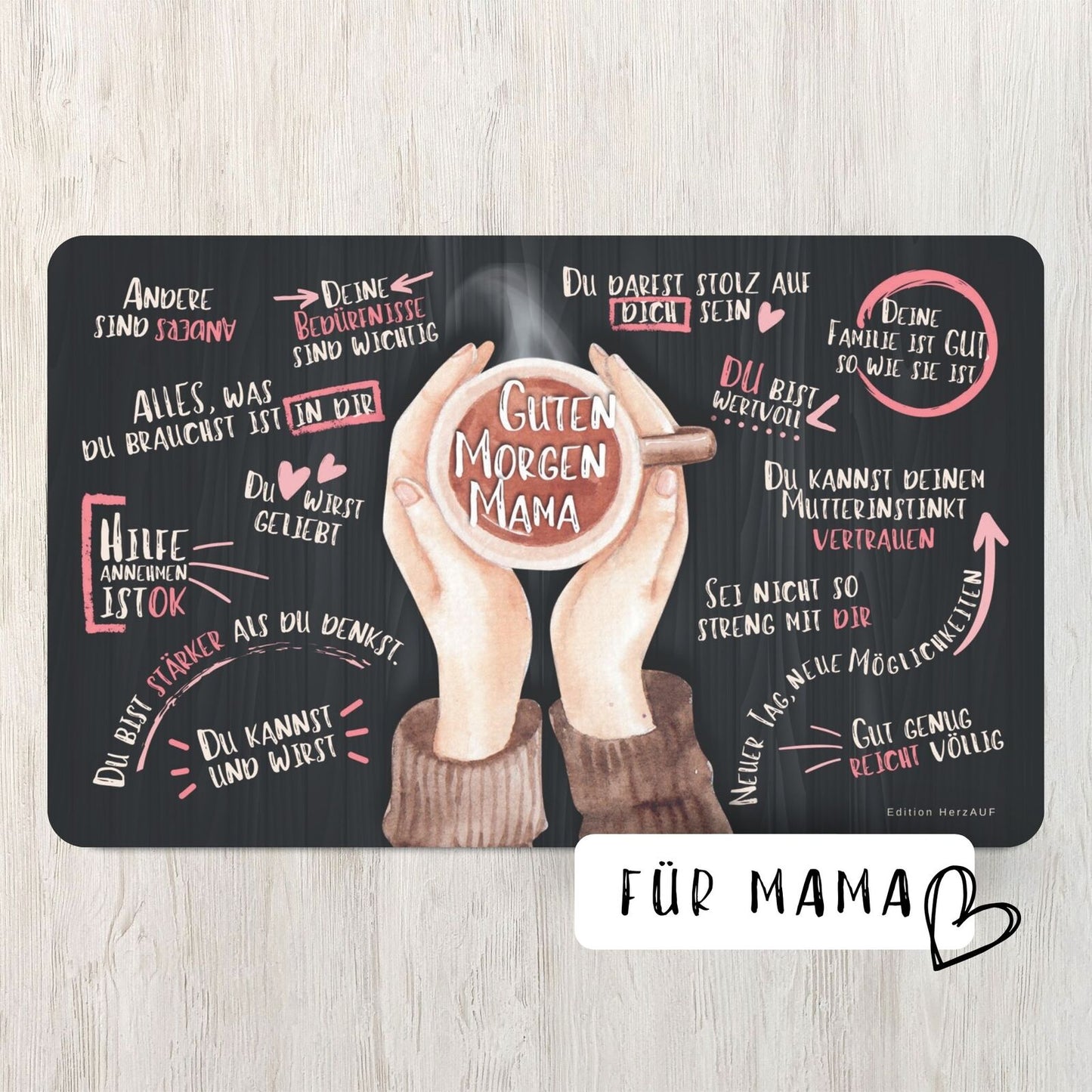 Frühstücksbrettchen Set „Guten Morgen Mama und Papa“ – Ein liebevolles Dankeschön für die besten Eltern der Welt