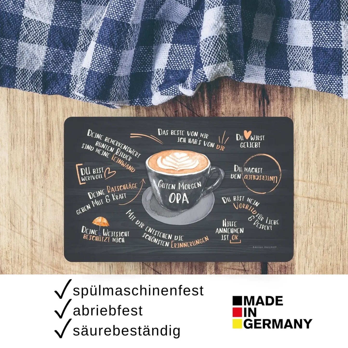 Frühstücksbrettchen “Guten Morgen Opa"