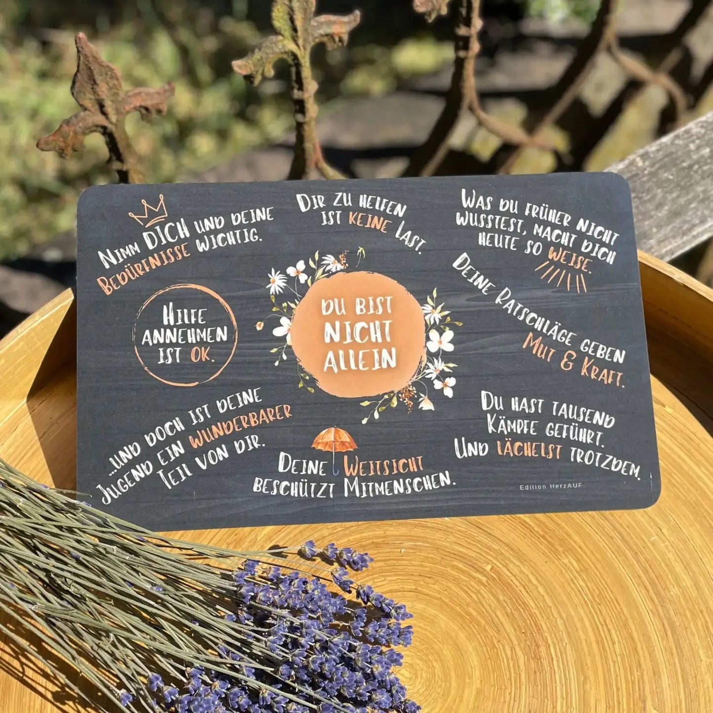 Frühstücksbrettchen „Du bist nicht allein“ – Ein liebevolles Geschenk gegen Einsamkeit und für mehr Verbundenheit