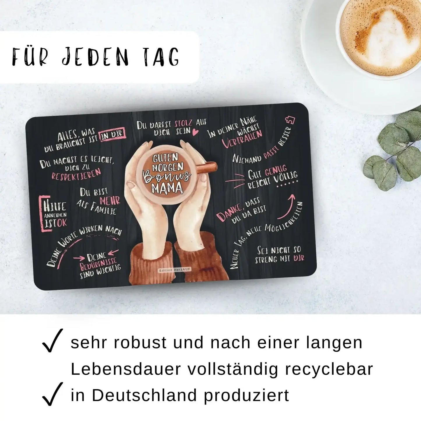 Frühstücksbrettchen „Guten Morgen Bonusmama“ – Ein liebevolles Geschenk für eine Mama aus dem Herzen