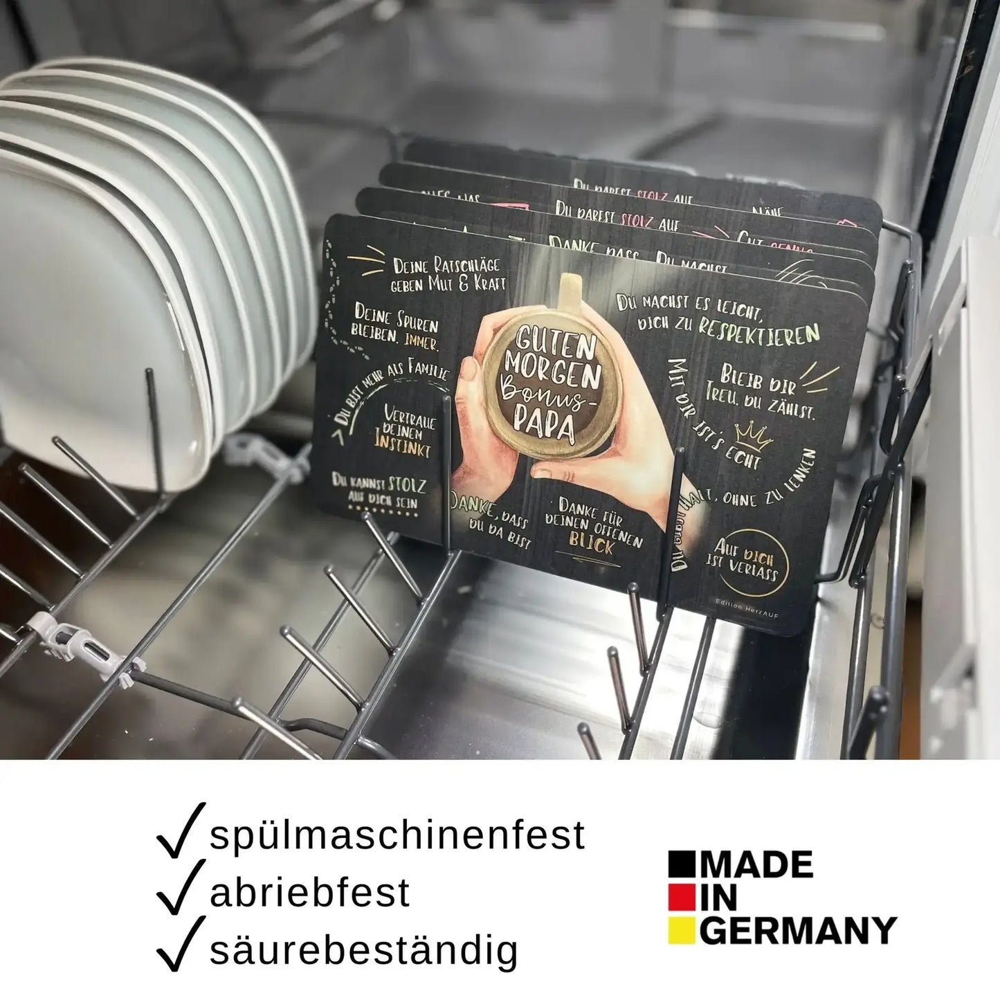 Frühstücksbrettchen „Guten Morgen Bonuspapa“ – Ein liebevolles Geschenk für einen Vater aus dem Herzen