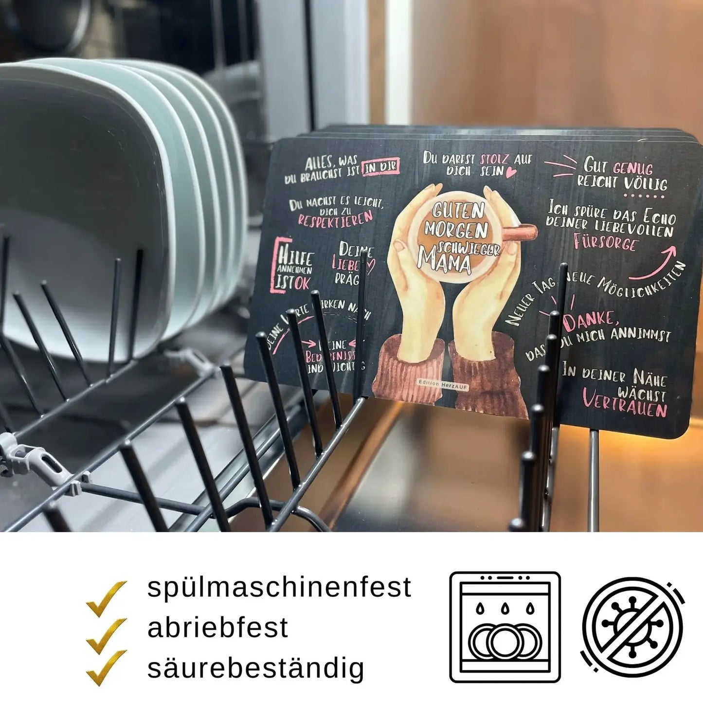 Frühstücksbrettchen Set „Guten Morgen Schwiegermama &amp; Schwiegerpapa“ – Ein liebevolles Dankeschön für besondere Menschen