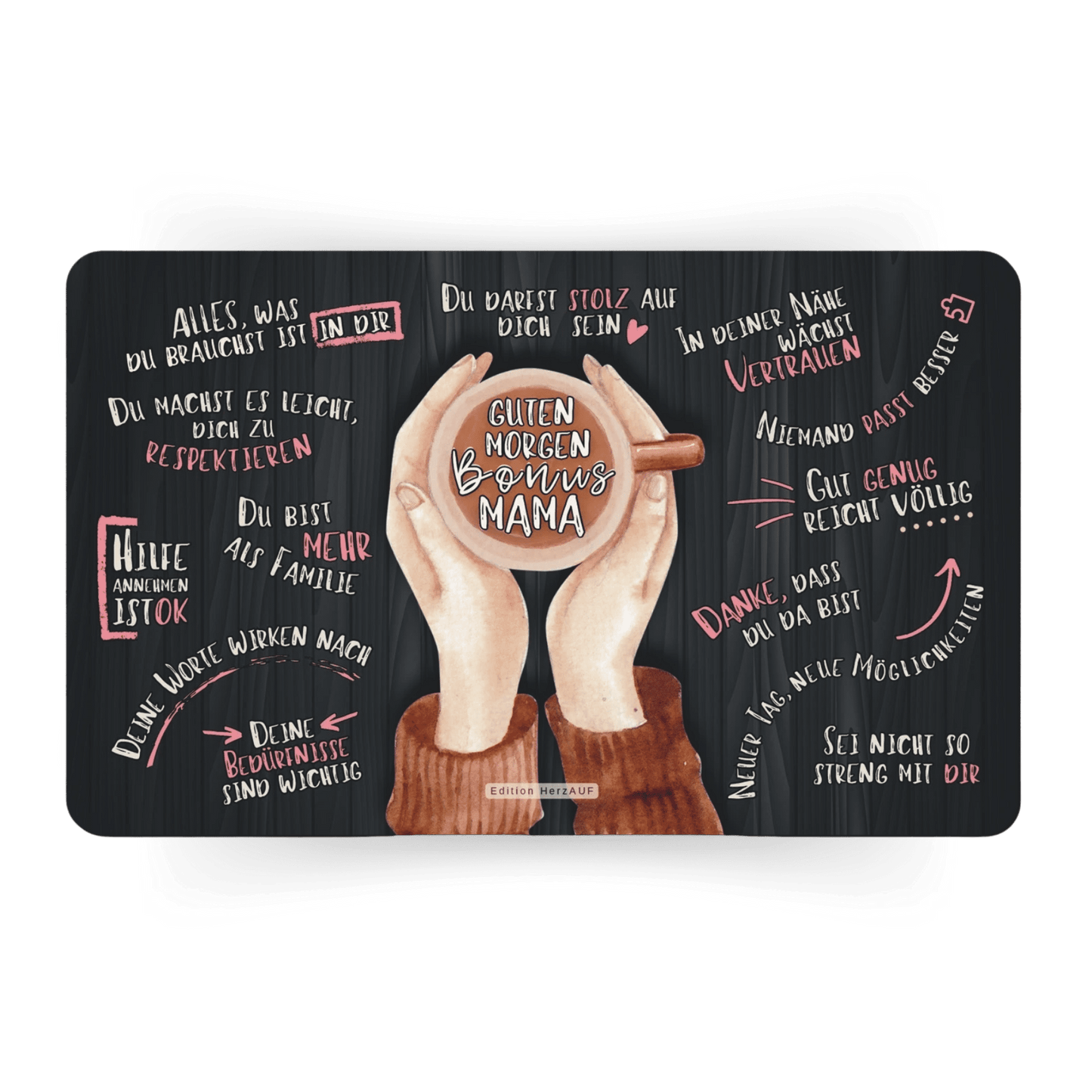 Frühstücksbrettchen „Guten Morgen Bonusmama“ – Ein liebevolles Geschenk für eine Mama aus dem Herzen